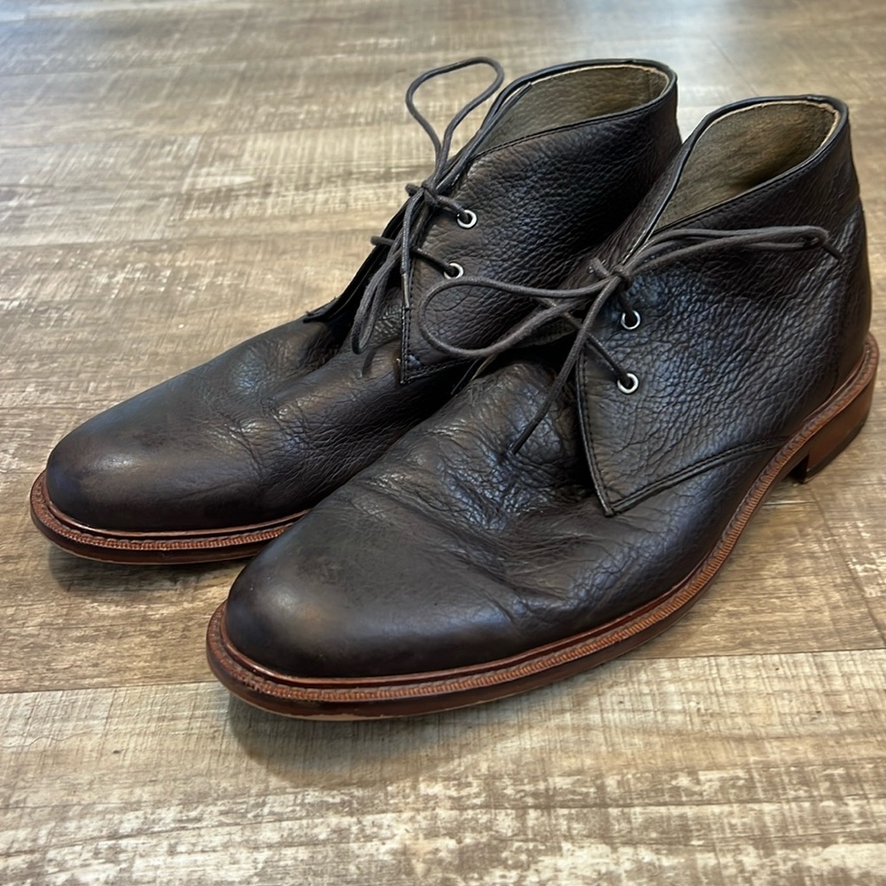 Banana Republic Men's Ortholite Chukka Boots | Size 11M | Brown Leather